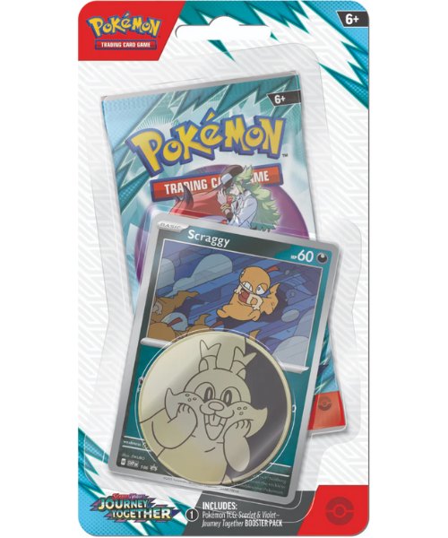 Pokemon TCG - Scarlet & Violet - Journey Together - Checklane Blister Scraggy